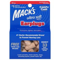 Macks Ultra Ear Plugs - 10 Pair