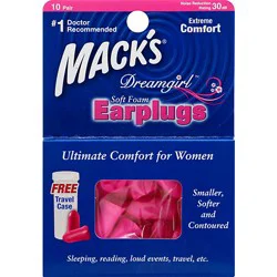 Macks Earplugs Dreamgirl Soft Foam - 10 Count