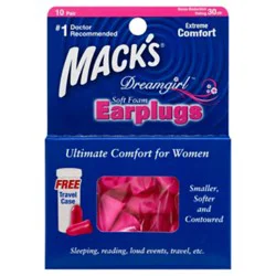 Macks Earplugs Dreamgirl Soft Foam - 10 Count