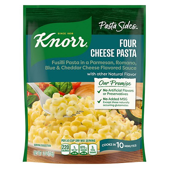 slide 1 of 1, Knorr Italian Sides Spiral Four Cheese Pasta - 4.1 Oz, 4.1 oz