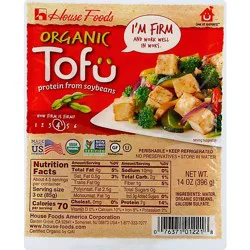 House Organic Tofu Firm - 14 Oz