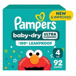 Pampers Baby Dry Size 4 Diapers - 92 Count