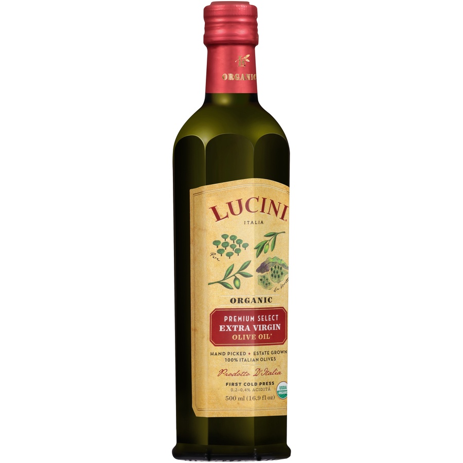 slide 3 of 8, Lucini Premium Select 100% Italian Organic Extra Virgin Olive Oil 16.9 fl oz, 