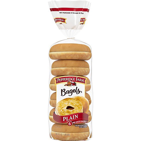 slide 1 of 1, Pepperidge Farm Farmhouse Plain Bagels - 21 Oz, 21 oz