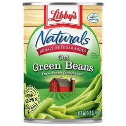 Libbys Naturals Beans Green Cut - 14.5 Oz