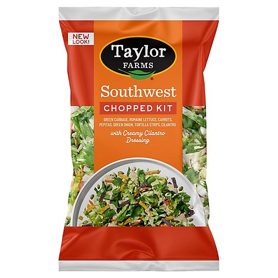 slide 1 of 1, Taylor Farms Southwest Chopped Salad Kit - 12.6 Oz, 12.6 oz