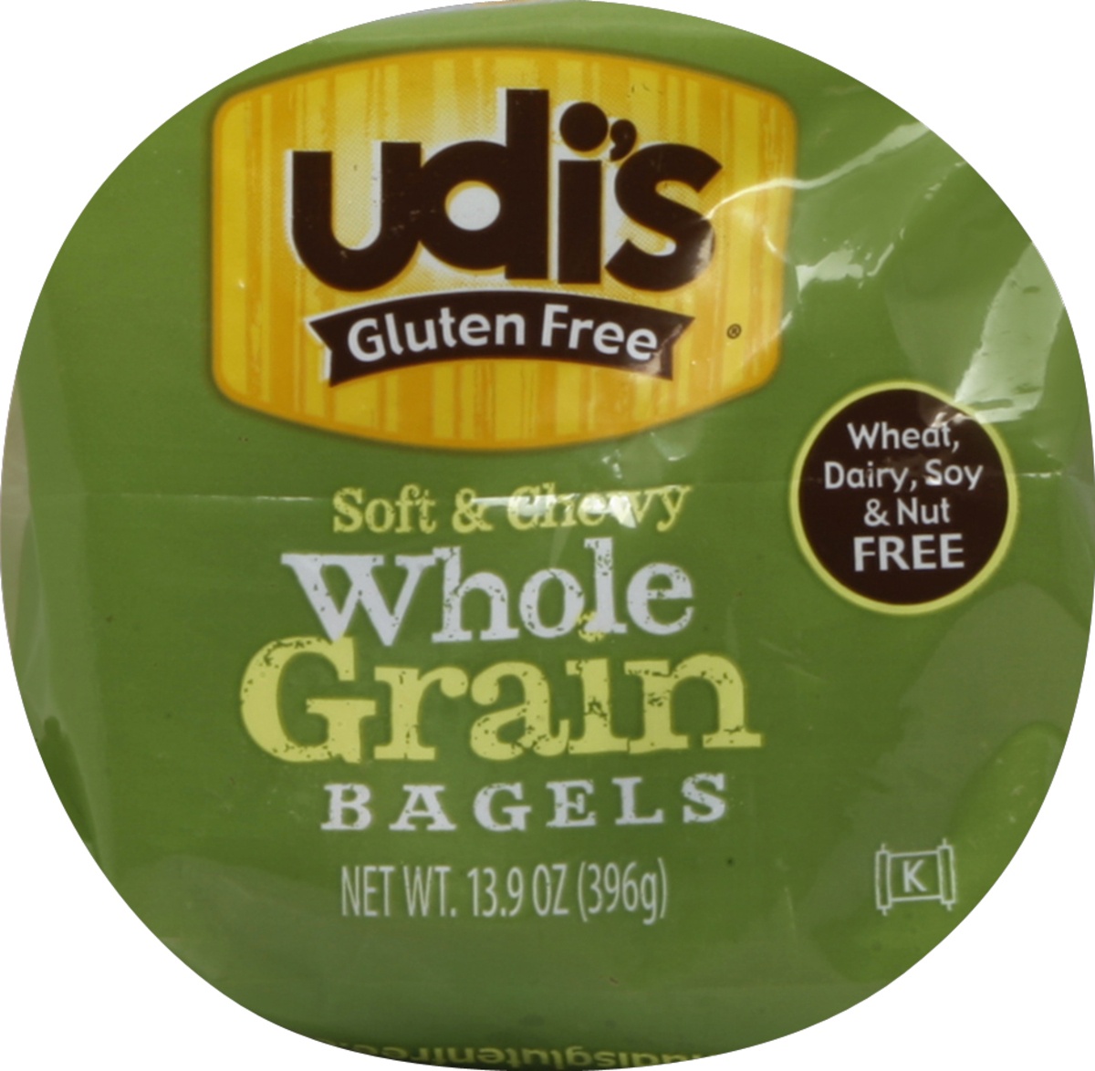 slide 4 of 5, Udi's Gluten Free Whole Grain Bagels, 13.9 oz