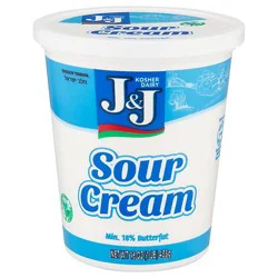 J&j Sour Cream - 16 Oz