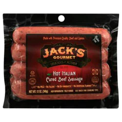 Jacks Italian Hot Sausage - 12 Oz