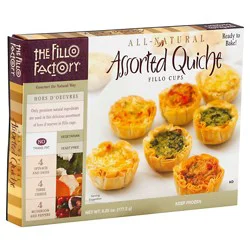 Fillo Factory Appetizers Assorted Quiche Mini - 6.25 Oz