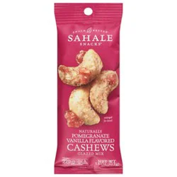 Sahale Snacks Cashews Pomegranate Vanilla Flavored Natural Glazed Mix - 1.5 Oz