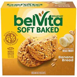 Belvita Soft Baked Banana Bread Breakfast Bars - 5-1.76 Oz