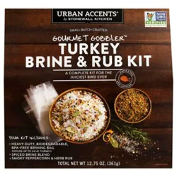 Urban Accents Gourmet Gobbler Turkey Brine And Rub Kit Complete - Each