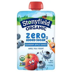 Stonyfield Organic Yogurt Whole Milk Blueberry Apple Carrot - 3.7 Oz
