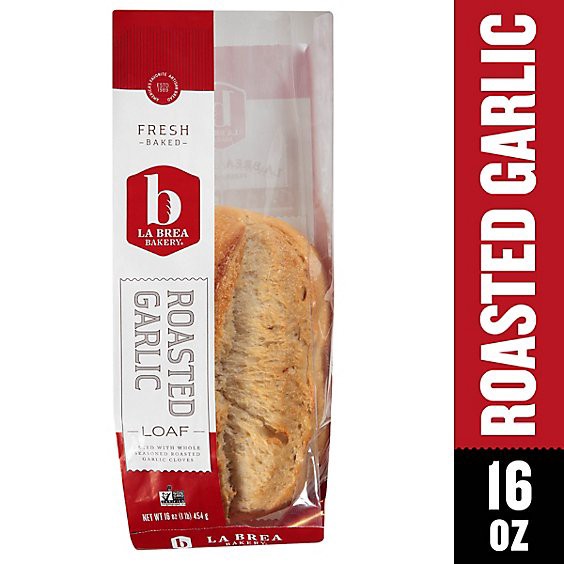 slide 1 of 1, La Brea Bakery Roasted Garlic Loaf Bread - 16 Oz., 16 oz