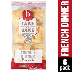 La Brea Bakery Take & Bake Bread Rolls French Dinner - 6-2 Oz