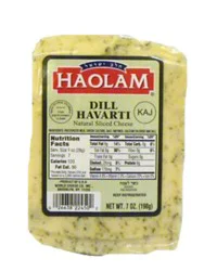 Haolam Havarti Dill Sliced Cheese - 7 Oz