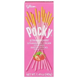 Glico Pocky Cookie Strawberry Cream Sticks - 1.41 Oz