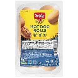 Schar Rolls Hot Dog Gluten Free 4 Count - 8 Oz