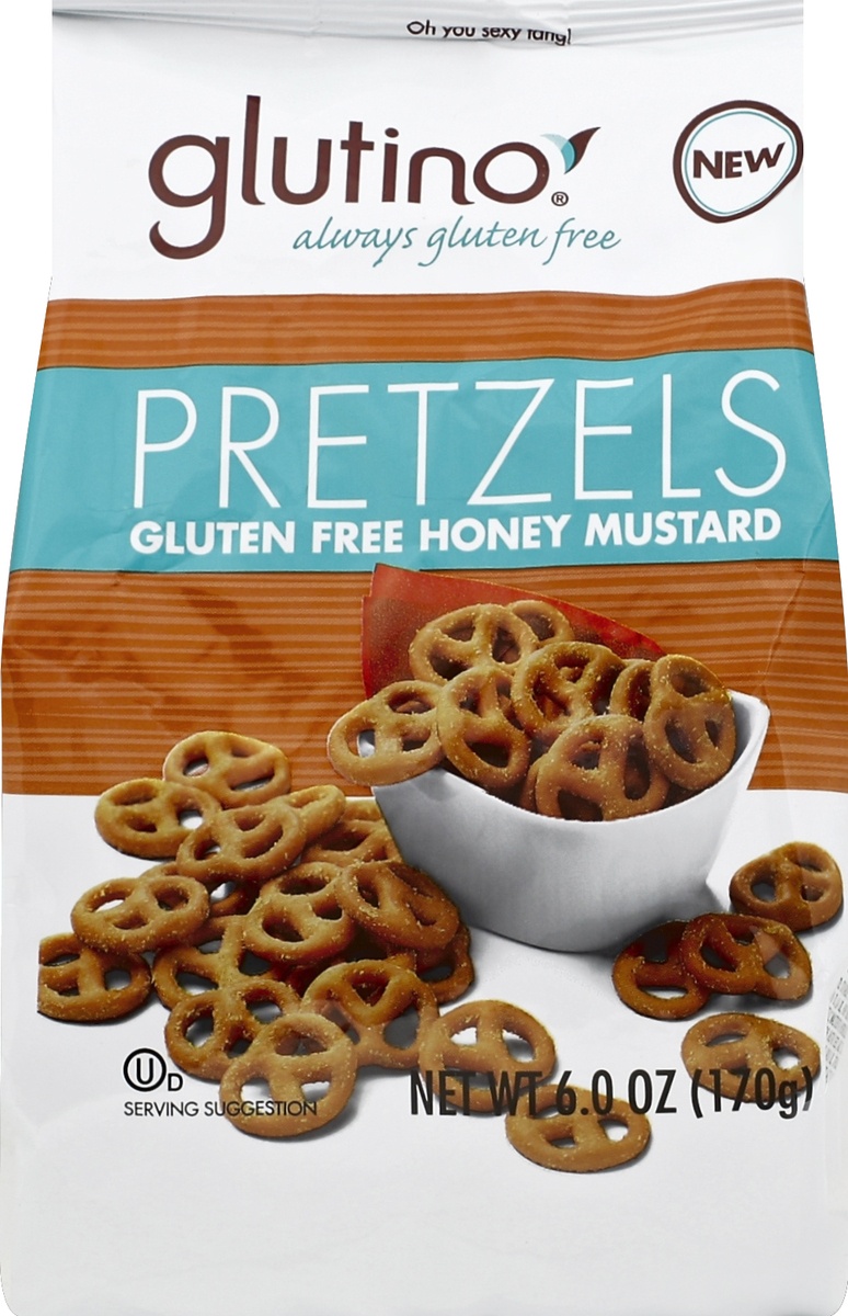 slide 5 of 5, Glutino Gluten Free Honey Mustard Pretzels, 6 oz