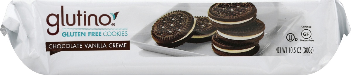 slide 4 of 5, Glutino Chocolate Vanilla Creme Gluten Free Dream Cookies, 10.6 oz