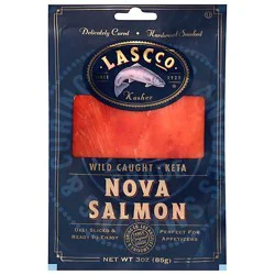 Lascco Wild Caught Keta Nova Salmon - 3 Oz