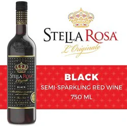 Stella Rosa Black Semi Sweet Red Wine - 750 Ml