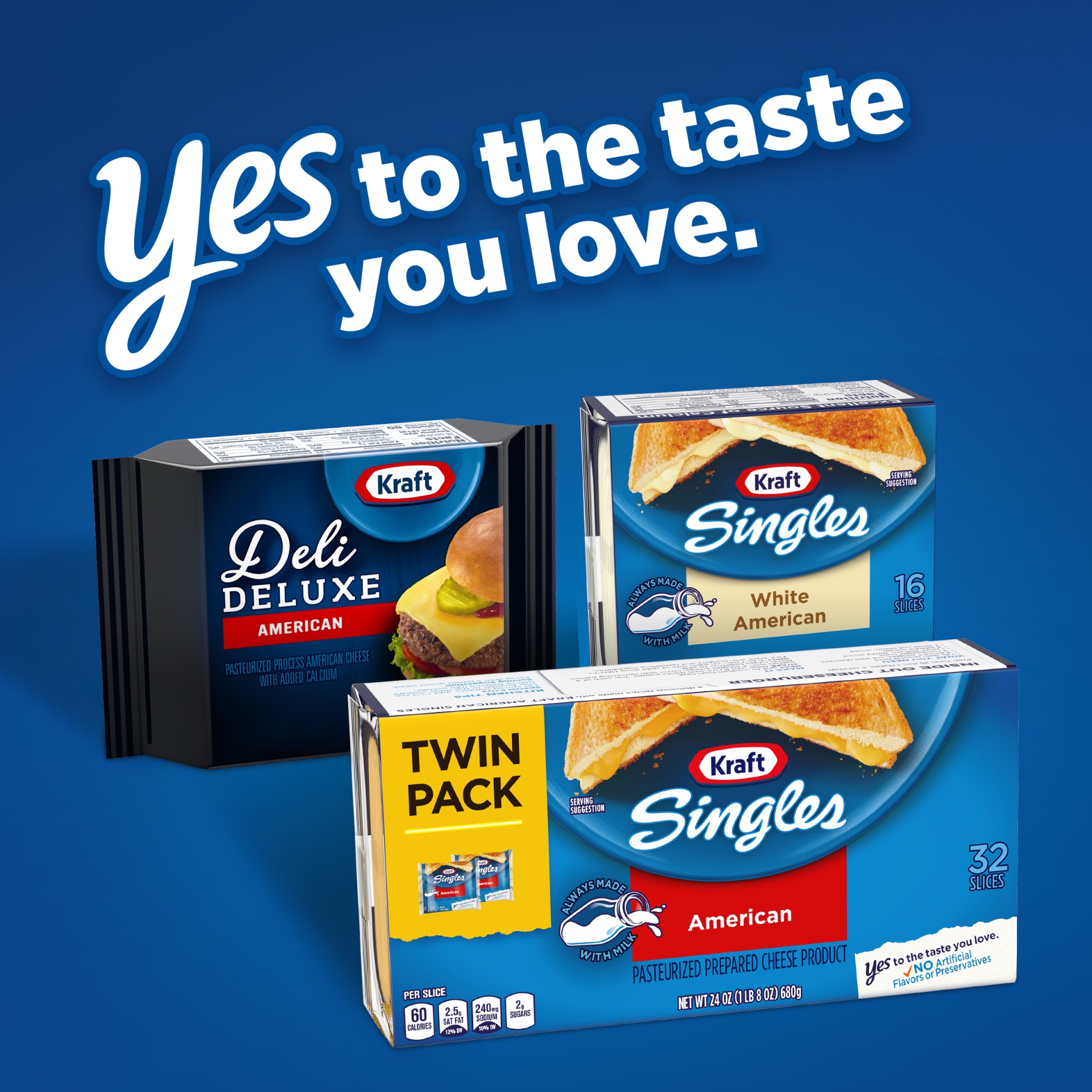 slide 6 of 12, Kraft Singles American Cheese Slices Twin Pack Pack, 24 oz