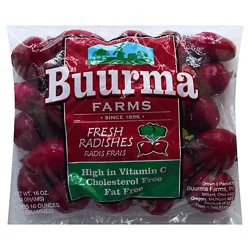 Buurma Farms Radishes Red Prepacked - 1 Lb