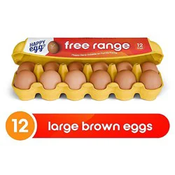 Happy Egg Co. Eggs Free Range Large - 12 Count