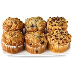 Chocolate Chip, Banana Nut & Blueberry Muffins 6 Count - Each
