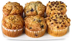 Chocolate Chip, Banana Nut & Blueberry Muffins 6 Count - Each