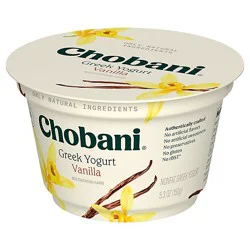 Chobani Non-Fat Blended Vanilla Greek Yogurt - 5.3 Oz