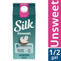 Silk Unsweetened Coconut Milk - 64 Fl. Oz.