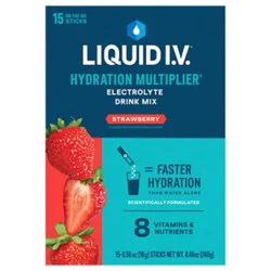 Liquid I.v. Hydration Multiplier Strawberry Electrolyte Powder Drink Mix - 15 Count
