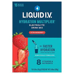 Liquid I.v. Hydration Multiplier Strawberry Electrolyte Powder Drink Mix - 15 Count