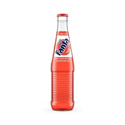 Fanta Soda Pop Mexico Strawberry Fruit Flavored - 355 Ml