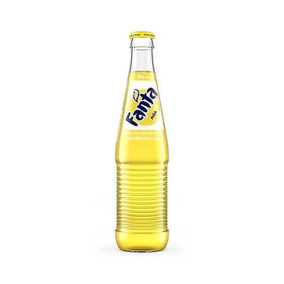 slide 1 of 7, Fanta Soda Pop Mexico Pineapple Fruit Flavored Glass Bottle - 355 Ml, 355 ml