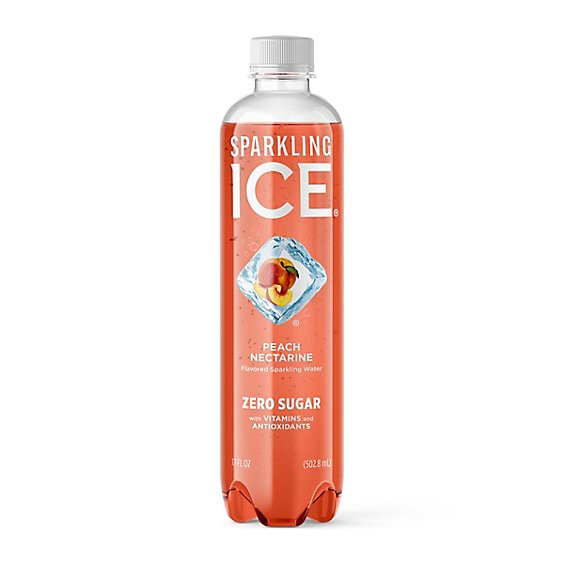 slide 1 of 1, Sparkling Ice Peach Nectarine Sparkling Water 17 Fl. Oz. Bottle, 17 fl oz