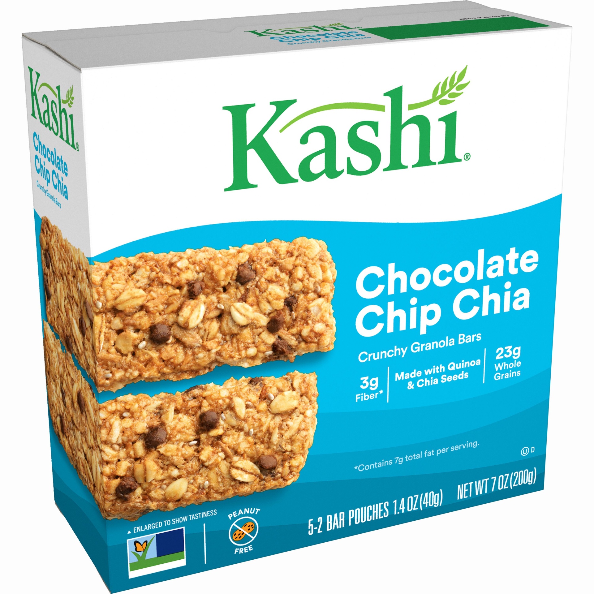 slide 1 of 5, Kashi Chocolate Chip Chia Crunchy Granola Bars, 7 oz