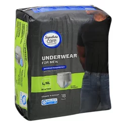 Signature Care Underwear For Men Maximum Absorbency L/Xl