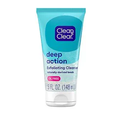 Clean & Clear Deep Action Exfoliating Oil Free Scrub - 5 Oz