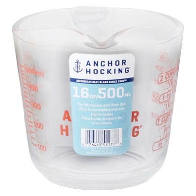 slide 1 of 1, Anchor Measuring Cup Open-Handle 16 Oz - Each, 1 ct
