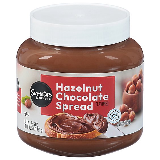 slide 1 of 1, Signature Select Hazelnut Chocolate Flavored Spread - 26.5 Oz, 26.5 oz