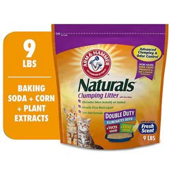 Arm & Hammer Essentials Cat Litter Clumping Natural Double Duty Bag With Corn Fibers - 9 Lbs