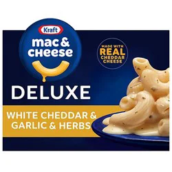 Kraft Deluxe White Cheddar & Garlic & Herbs Mac & Cheese Macaroni And Cheese Dinner - 11.9 Oz