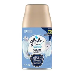 Glade Clean Linen Automatic Spray Air Freshener Refill - 6.2 Oz