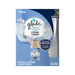 Glade Clean Linen Automatic Spray Air Freshener Refill - 6.2 Oz