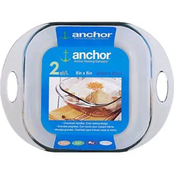 Anchor Bakeware Oversized Handles 8 X 8 Inch 2 Quart - Each