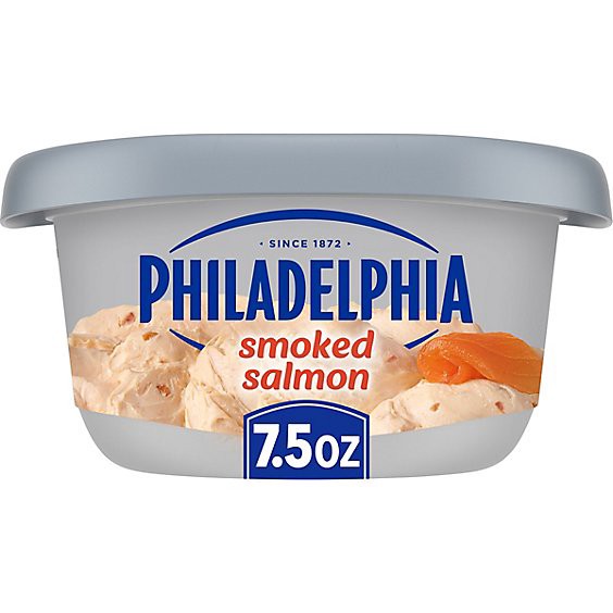 slide 1 of 8, Philadelphia Smoked Salmon Cream Cheese Spread - 7.5 Oz, 7.5 oz